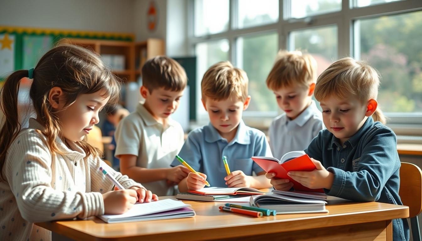 Students working in research laboratory