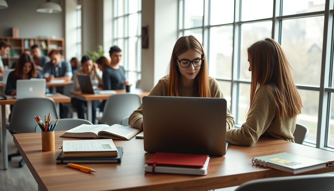 University campus and academic environment in Rome